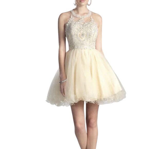 May Queen Couture Satin Tulle Sequin Prom Bridesmaid Fairycore Formal Dress Sz 6 - Picture 1 of 16